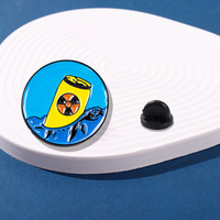 Ensemble de badges et broches en émail dur sur le thème de la protection des animaux marins, pour la décoration des vêtements et des sacs
