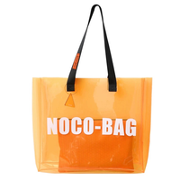 Sac à provisions en PVC de couleur transparente étanche à la Offre Spéciale sac fourre-tout transparent pour cadeau et promotionnel avec poignée