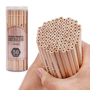 High Quality Children School Students Non-Toxic Hb Pencil 50Pcs/Barrel Primary Wood Pencil Set