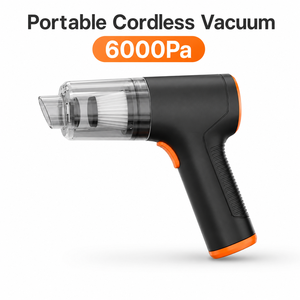 6000Pa <b>Portable</b> Cordless Handheld <b>Vacuum</b> Cleaner 50W Rechargeable Car <b>Vacuum</b> Air Duster Blower Inflator Type-C 7 in 1 for Auto - Product Image 1
