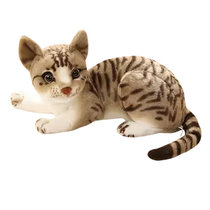 Großhandel Anpassung 27 cm schöne ausgestopfte Plüsch Simulation Katze Puppe Tier Spielzeug abgestimmt dekorative Muster