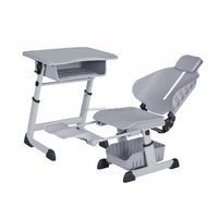Silla de Escritorio Resistente Zoshine para Estudiantes con Cajón Extraíble Debajo del Asiento, Respaldo Reclinable para la Escuela y el Hogar