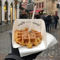 Boîte d'emballage personnalisée pour gaufres et crêpes, en papier kraft, plateau alimentaire pour desserts, gâteaux et crêpes, plateau de service en papier