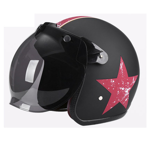<span class=keywords><strong>Casco</strong></span> de moto de diseño <span class=keywords><strong>personalizado</strong></span> Retro Vintage <span class=keywords><strong>Jet</strong></span>, medio cara abierta, Carcasa de ABS - Product Image 5