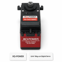 XQ-POWER Servo numérique sans noyau étanche 16 kg, engrenage en titane 210 degrés, couple élevé, pour voiture RC, bateau, avion 8,4 V