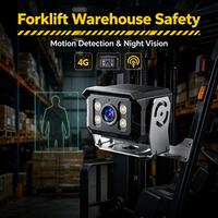 Caméra de recul sans fil 4G pour camion avec double GPS-Beidou, alerte géofence 125, lecture de trajet, détection humaine, alarme push, vision nocturne 1080P