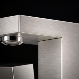 <span class=keywords><strong>Rubinetto</strong></span> Moderno per Bagno a 3 <span class=keywords><strong>Pezzi</strong></span>, Finitura Spazzolata, Doppia Maniglia, Valvola in Ceramica, Montaggio a 3 Fori, Stile Contemporaneo - Product Image 2
