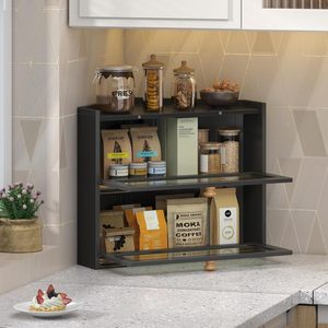 Boîte <span class=keywords><strong>à</strong></span> <span class=keywords><strong>pain</strong></span> d'angle noire pour comptoir de cuisine, grand bac de rangement pour <span class=keywords><strong>pain</strong></span> en bambou, boîte <span class=keywords><strong>à</strong></span> <span class=keywords><strong>pain</strong></span> en bois style ferme - Product Image 5