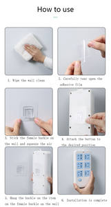 Crochets adhésifs créatifs pour la maison, polyvalents, à clipser, pour la cuisine, la salle de bain, crochets transparents résistants, ventouses, support de rangement mural - Product Image 6