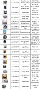 ยางรองแท่นเครื่องหน้า สำหรับรถยนต์เมอร์เซเดส-เบนซ์ SLK 280/350 E 240/320/350 เครื่องยนต์เบนซิน 3.0 <span class=keywords><strong>3.2</strong></span> 3.5 รุ่น A2302400117 2112400717 - Product Image 3