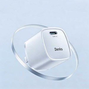 Chargeur rapide GaN 30W Benks, chargeur mural USB-C, compact, portable, adaptateur de charge rapide PD - Product Image 2