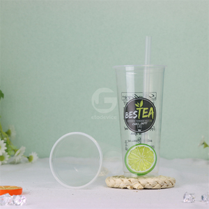 Vasos de Plástico Desechables con Logotipo Personalizado, Vaso de Plástico para Té de Burbujas de 24 oz - Product Image 4