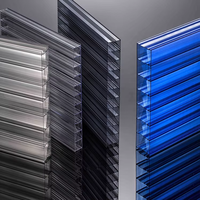 Plaques de polycarbonate à double/triple paroi, 10 mm, 12 mm, plaque de polycarbonate à double paroi, plaque de polycarbonate multicouche, plaque creuse