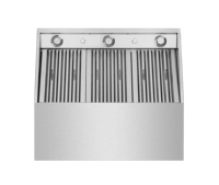 Hotte aspirante professionnelle certifiée ETL, grande, en acier inoxydable, avec cheminée, pour cuisine extérieure, électrique, avec éclairage LED, haute performance