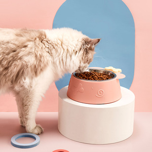 Bols pour chats en acier inoxydable, design antidérapant, pour l'alimentation des animaux de compagnie - Product Image 2