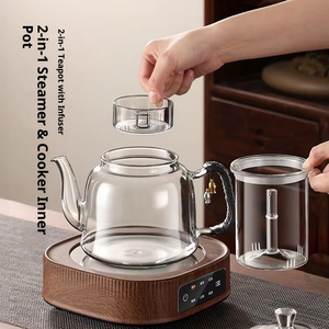 1200ml High Borosilicate Glass Boiling <strong>Teapot</strong> <strong>With</strong> <strong>Infuser</strong> Large Capacity Household Tea Boiling Set Tea Kettles Glass Tea Maker - Product Image 4