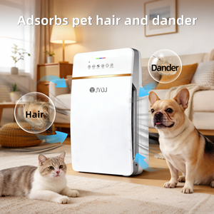 เครื่องฟอก<span class=keywords><strong>อากาศ</strong></span>ทางการแพทย์ สำหรับห้องขนาดใหญ่ 90 ตร.ม. แบบพกพา สำหรับสัตว์เลี้ยง พร้อมแผ่นกรอง HEPA และคาร์บอนกัมมันต์ 550 CFM กำจัดฝุ่น - Product Image 5