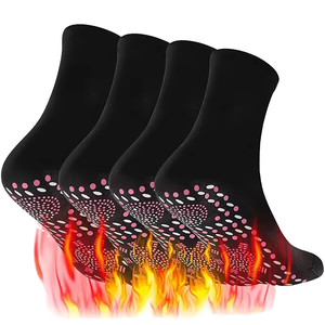 <span class=keywords><strong>Chaussettes</strong></span> de santé auto-chauffantes en <span class=keywords><strong>tourmaline</strong></span>, thérapie magnétique, <span class=keywords><strong>chaussettes</strong></span> décontractées montantes avec logo sur le revers inférieur, respirantes pour l'hiver – Vente en gros - Product Image 3