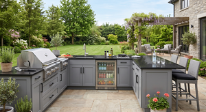 Cuisine barbecue extérieure  et station de grill pour villas <span class=keywords><strong>Four</strong></span> électrique encastré sur mesure et gril en acier inoxydable - Product Image 4