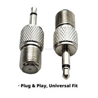 Antenne radio FM, prise femelle vers prise mono mâle 3,5 mm, adaptateur coaxial RF, connecteur