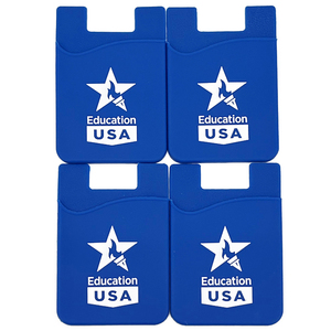 Porte-cartes de crédit de téléphone portable en silicone, logo personnalisé bon marché, promotion d'usine - Product Image 1