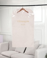 Sacs à vêtements non tissés imperméables en PVC avec fermeture à glissière, logo personnalisé, couverture de robe de mariée, emballage en tissu adapté aux voyages pour vêtements