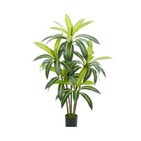 Plante artificielle réaliste en PVC Dracaena à plusieurs troncs pour la décoration intérieure et paysagère - Respectueuse de l'environnement