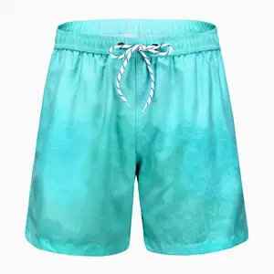 Manufacture Custom Design Summer Magic Encounter Water Color Changing Pattern Shorts Swim Short Beach Swimwear Shorts For Men