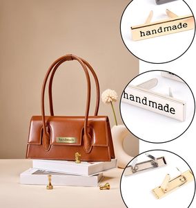 Etiquetas de metal hechas a mano, etiquetas rectangulares de aleación para ropa, pantalones vaqueros, zapatos, bolsos, etiquetas impresas hechas a mano, fabricación de joyería DIY - Product Image 3