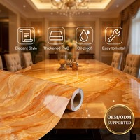 Film PVC Marbré Écologique pour la Rénovation de Meubles de Luxe – Revêtement Vinyle Durable pour l'Intérieur – Matériau Certifié REACH