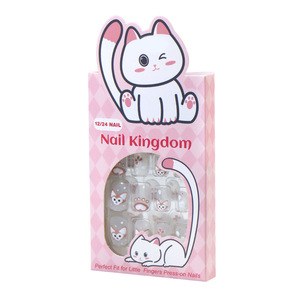 Rts presse sur la couverture complète <span class=keywords><strong>ongles</strong></span> artificiels pour enfants belle rose cadeau de fête des enfants <span class=keywords><strong>faux</strong></span> <span class=keywords><strong>ongles</strong></span> pour enfants petites filles enfants - Product Image 5