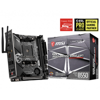 MSI MPG B550I游戏边缘WIFI二手主板，配有AMD B550芯片组，支持3950X 3900X 3700X 3800X AMD Ryzen处理器