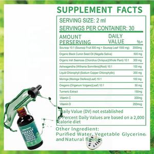 <span class=keywords><strong>Gocce</strong></span> Erboristiche OEM per il Benessere, <span class=keywords><strong>Gocce</strong></span> Liquide di Graviola, Integratori Alimentari con Muschio Marino - Product Image 2