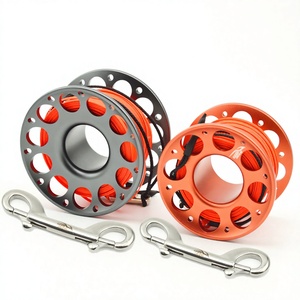 KEEP DIVING 15/30m Bobine de ligne de flotteur éléphant en aluminium aéronautique à double crochet pour éclairage de plongée sous-marine FXL 952 - Product Image 1