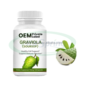 Compléments OEM Extrait de feuille de fruit de corossol Graviola Complément de digestion Capsules de corossol Graviola - Product Image 1