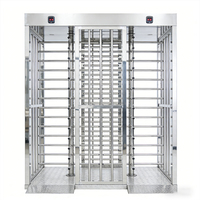 Portillon tournant pleine hauteur résistant aux intempéries, bidirectionnel ou à voie unique, avec lecteur de code QR personnalisé pour stations de métro et aéroports