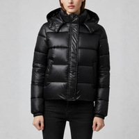 Veste en duvet pour homme avec logo personnalisé, veste en duvet de luxe de haute qualité, décontractée, à capuche, résistante au froid et chaude