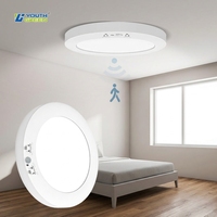 Plafonnier LED Super Lumineux 7'' 12W 3CCT/5CCT à Montage en Surface avec Détecteur de Mouvement PIR pour Couloir et Escalier