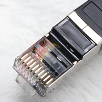 Kabel Konsol DB9 Female ke RJ45 Male 8P8C CAT 5e Adaptor Port Serial