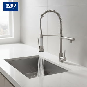 <span class=keywords><strong>Robinet</strong></span> de <span class=keywords><strong>cuisine</strong></span> multifonctionnel à haute pression en acier inoxydable 304, design cascade moderne et luxueux, à poignée unique - Product Image 1