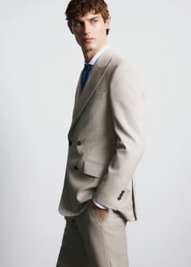 Nuova Collezione Traspirante di Alta Qualità, <span class=keywords><strong>Abito</strong></span> <span class=keywords><strong>Marrone</strong></span> <span class=keywords><strong>Doppiopetto</strong></span> alla Moda, Vestito Slim Fit Color Tortora per Feste, <span class=keywords><strong>Abito</strong></span> da Uomo Personalizzabile con Logo OEM - Product Image 4