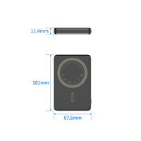 Logo personnalisé de haute qualité 22.5w Mini chargeur rapide magnétique Slim 5000mah Mobile Portable batterie externe de téléphone sans fil pour téléphone portable