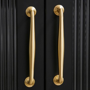Premium Adjustable Solid Brass Cabinet Handles 96mm Furniture Door Wardrobe Drawer and Kitchen Bedroom <b>Dresser</b> Wardrobe Handles - Product Image 5