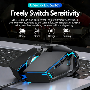 Wired USB Optical Gaming <b>Mouse</b> with RGB Backlit Silent 2.4G 4-mode DPI Ergonomic Design-in Stock for Home/Office/Laptop - Product Image 2