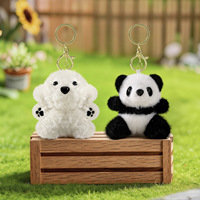 Porte-clés en peluche mignon chiot cochon, design dessin animé, petit cadeau, décoration pour sac à dos d'étudiant, vente en gros, porte-clés animal doux, cadeau en vrac
