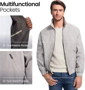 Xianghong Lichtgewicht Winterjas Voor Heren Met Waterbestendig Golfjack Met Logo Aan De Voorkant - Product Image 4