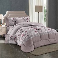 Ensemble de literie de luxe 4/5/6/7 pièces pour le marché saoudien : couette, draps et ensemble de literie matelassée