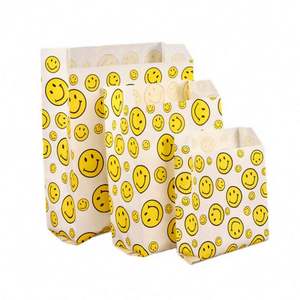 Bolsa de Papel Kraft Ecológica para Alimentos, Bolsa de Papel para Galletas, Biodegradable, para Restaurantes, Palomitas de Maíz, Aperitivos, Impresa, Plana - Product Image 5