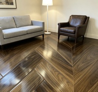 Parquet stratifié antidérapant à motif feuille de lotus, fabrication allemande, base HDF 10mm 11mm 12mm AC4, système clic, étanche