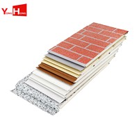 Grande isolation décorative en PRF Panneaux latéraux en acier préfabriqués Parement PIR Mur sandwich pour façade en béton préfabriqué